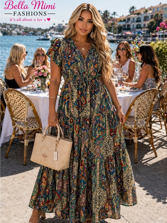 Boutique Dresses & Skirts - NWT Floral Paisley Maxi Dress in Multi-Color  size 2X more like a XL 🌸BRB SL 5
